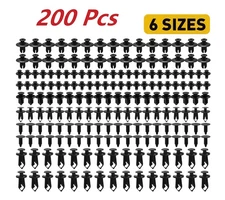 For Nissan 200Pcs Bumper Hood Clips Retainer Rivet Fastener Fender Push Pin USA