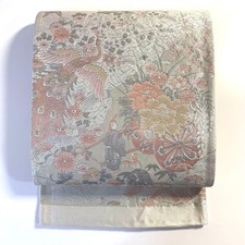 JAPANESE KIMONO BELT FUKURO OBI PURE SILK ZZ0068