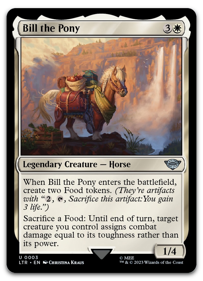 Bill the Pony #3 (NM) Lord of the Rings LTR Magic MTG