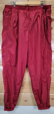 VTG Team Nike Jogger Windbreaker Pants Men XL Cardinal Red Stain