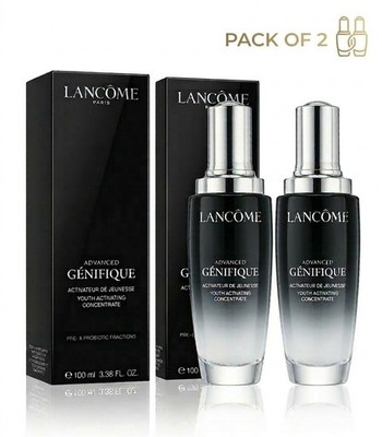 Lancome Advanced Genifique Youth Activating Serum 3.38oz 100ml NIB pack of 2