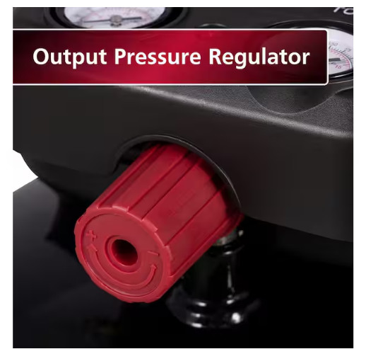 Husky 6 Gal Air Compressor 175 PSI Electric Oil-Free Pancake Dual Gauge Tool NEW