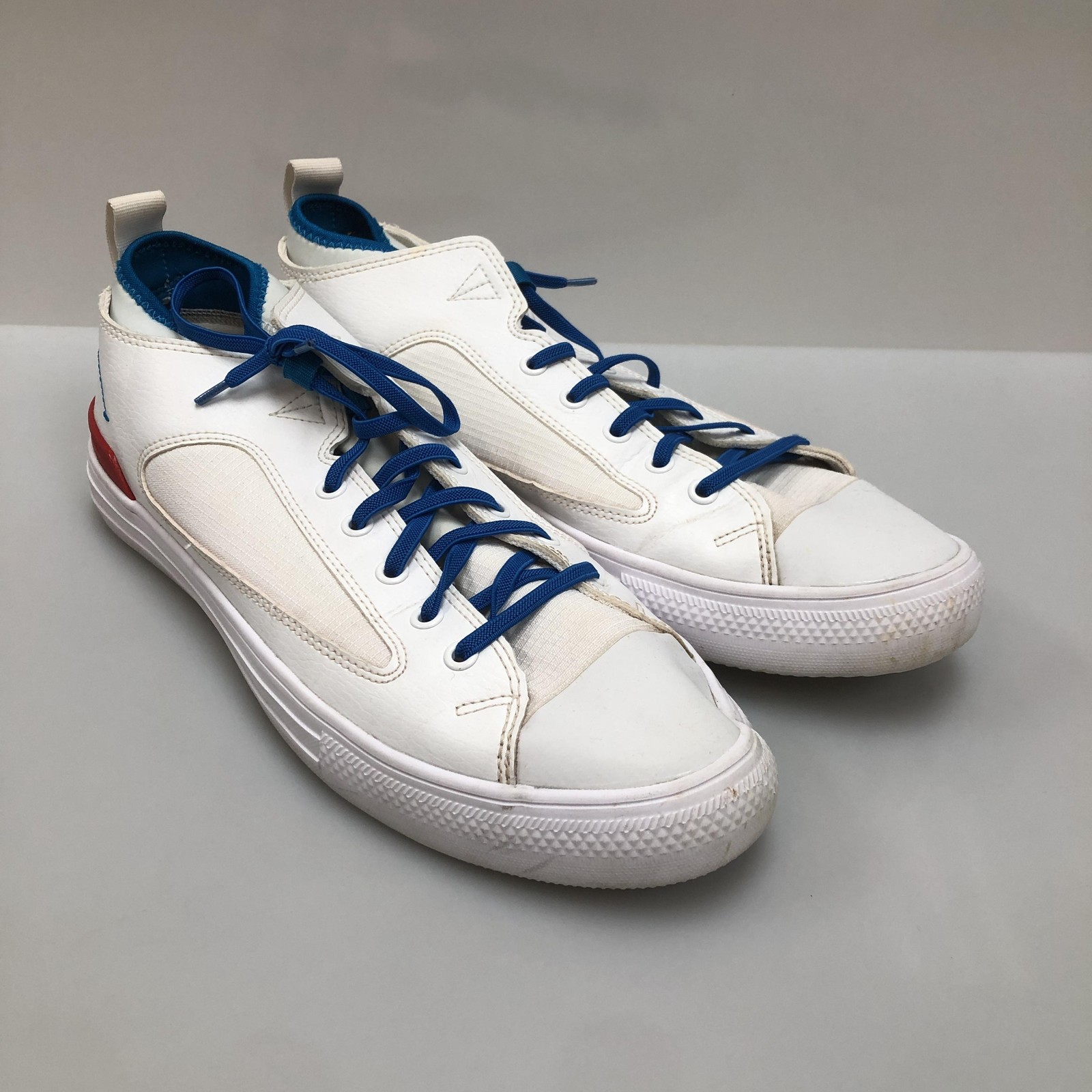 Converse Chuck Taylor All Star Shoes Mens 10.5 White Blue Sneakers 165345C Logo thumbnail 2