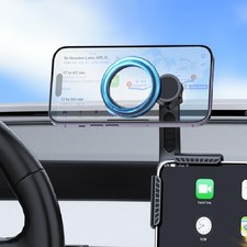Universal Magnetic Phone Holder for Tesla Car Display Screen 360 Rotation Phone