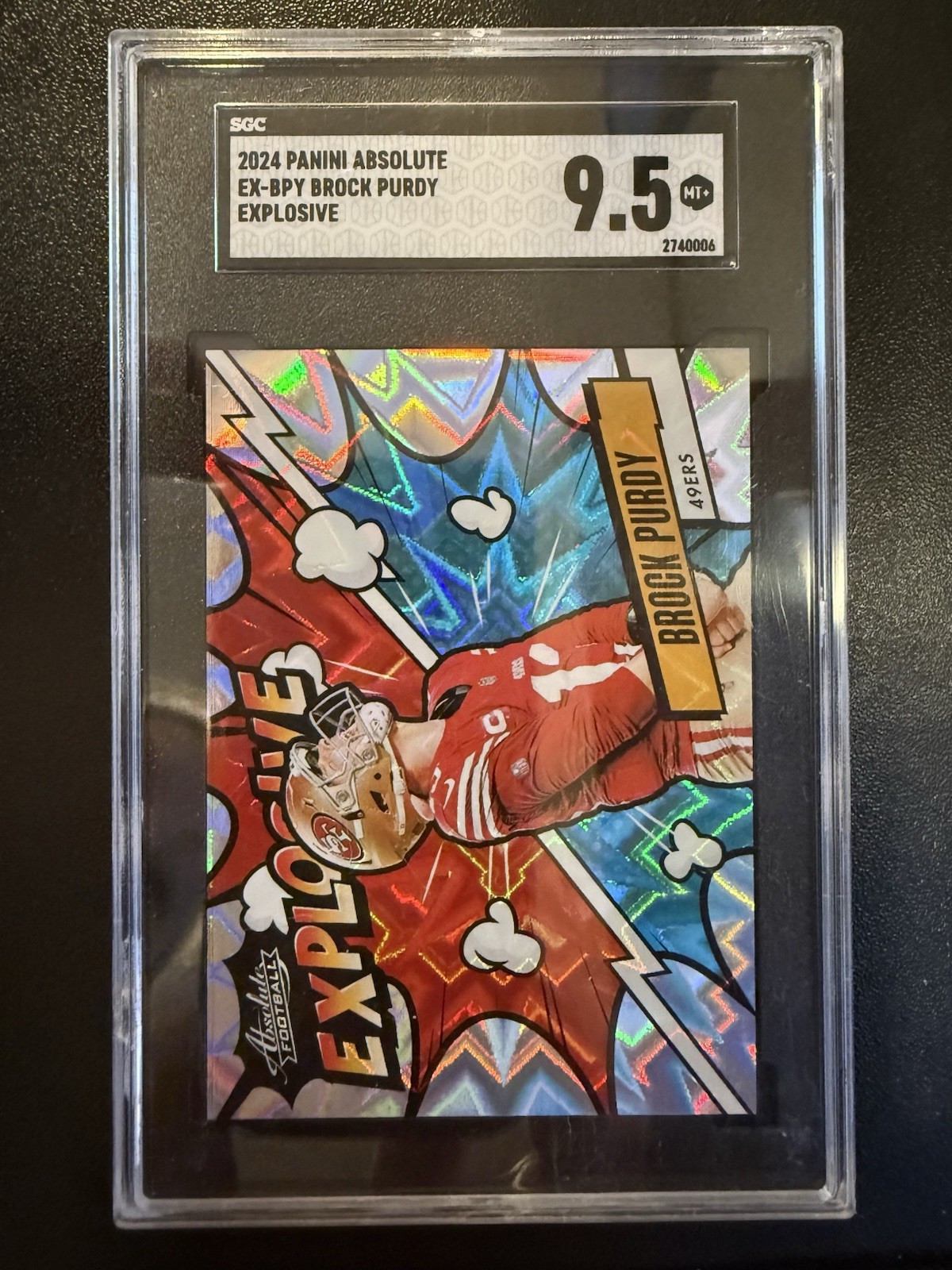 2024 Panini Absolute - Explosive Brock Purdy #EX-BPY SGC 9.5