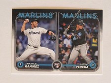 ROOKIE COMBOS 2024 Topps Update Series, Ramirez, Pereda RC # US185 Miami Marlins