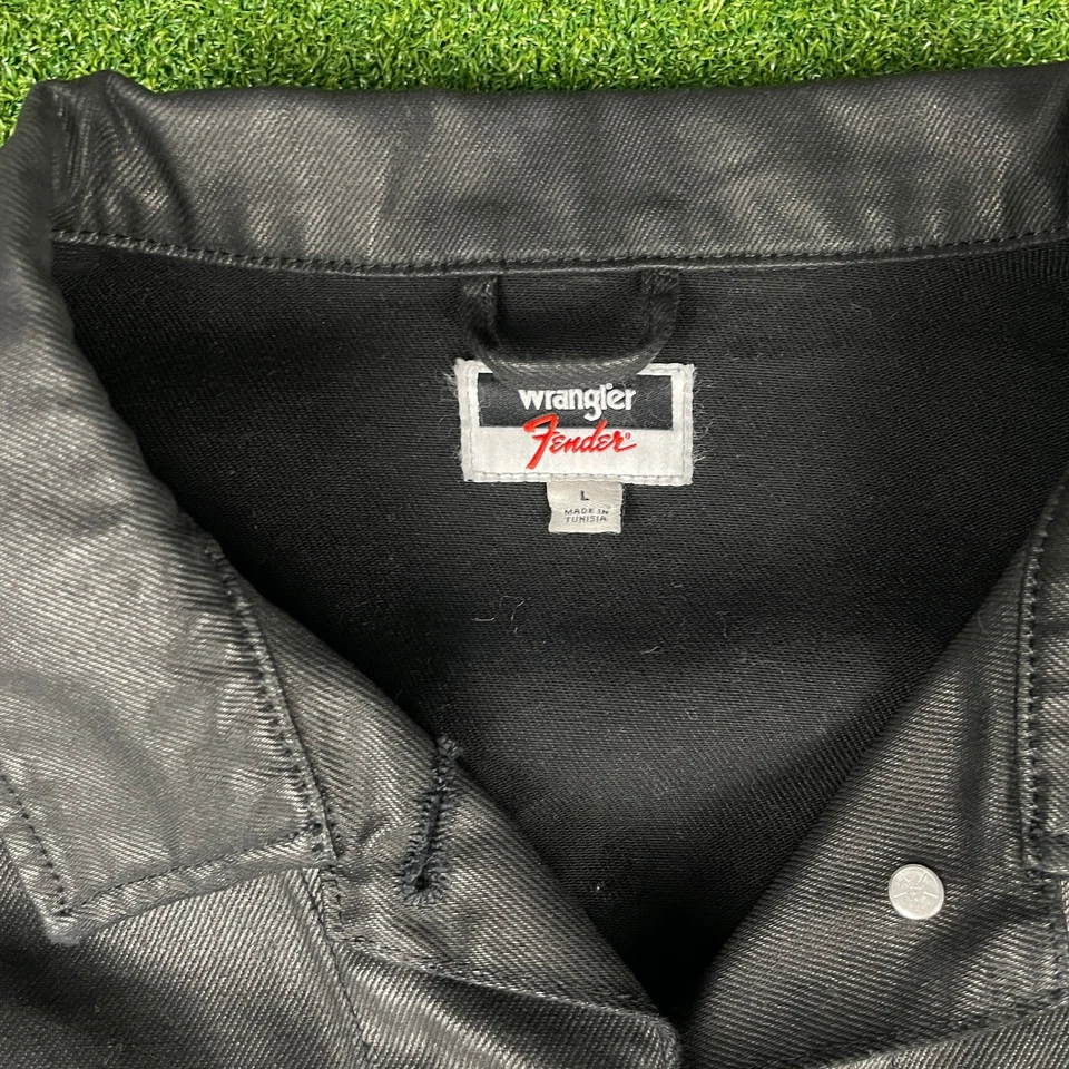 Wrangler x Fender Guitar Fringed Rock Jacket With Guitar Pick Size Large MINT - Image 3 of 4