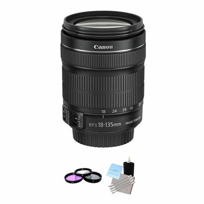 Canon EF-S 18-135mm f/3.5-5.6 IS STM Lens + UV Kit & Cleaning Kit