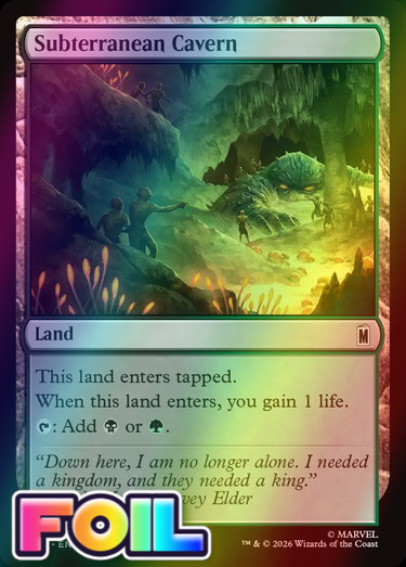 x1 Subterranean Cavern MSH MTG 273 FOIL COMMON M/NM 1x