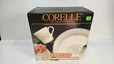 Vintage CORELLE Country Cornflower Dinnerware 20 Piece Set NIB Unused