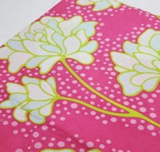 Heather Bailey Fabric Pop Garden Peony Pink Green Cotton Floral Quilt ONE YARD