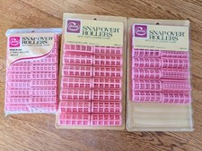 Vintage Goody Snap-Over Hair Rollers Medium Pink Lot 9574/2 3 1977 Grannycore
