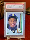 😁 1989  UPPER DECK #1   KEN GRIFFEY JR.  "ROOKIE CARD"  "PSA-8 NEAR MINT"