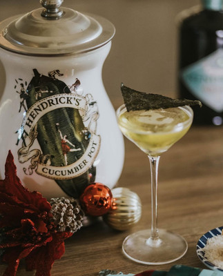Hendricks Gin Official Merchandise Gurke Porzellan Gin Topf mit Metalldeckel