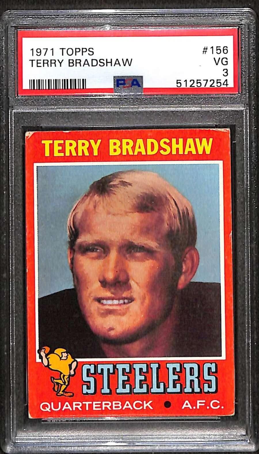 Terry Bradshaw trading card
