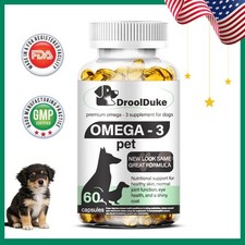 Dog Allergy Itch Relief  Immune for Dogs with Omega 3 Itchy Skin 60 Caps