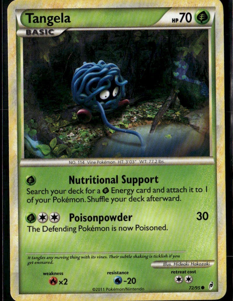 Tangela Common Call of Legends 72/95 Grass Pokemon Card