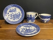 Vintage/Antique Old Willow Job Lot £20 No Chips Or Cracks some makers marks 