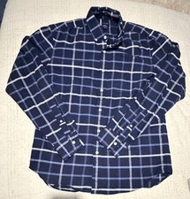 J. Crew Flex Oxford Slim Fit Plaid Button Down Shirt Mens L Large