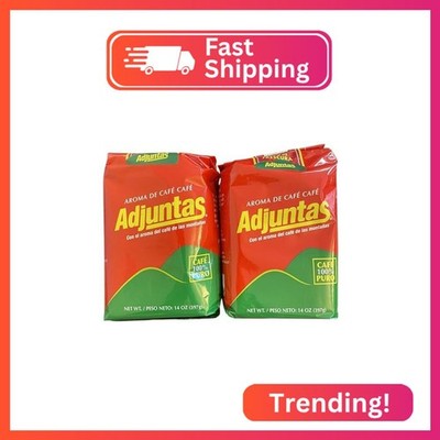 Cafe Adjuntas - Dark Roast Puerto Rican Ground Coffee - 2 pack