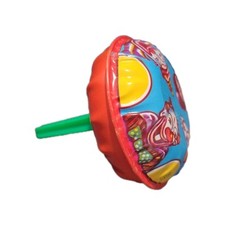 CIRCUS CLOWNS Vintage Tin Litho noise maker bell Rattle style US Metal Toy Mfg