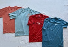 Nike Old Navy Boys Youth Athletic Short Sleeve Bundle 4 pc Size 10/12 Dri-Fit