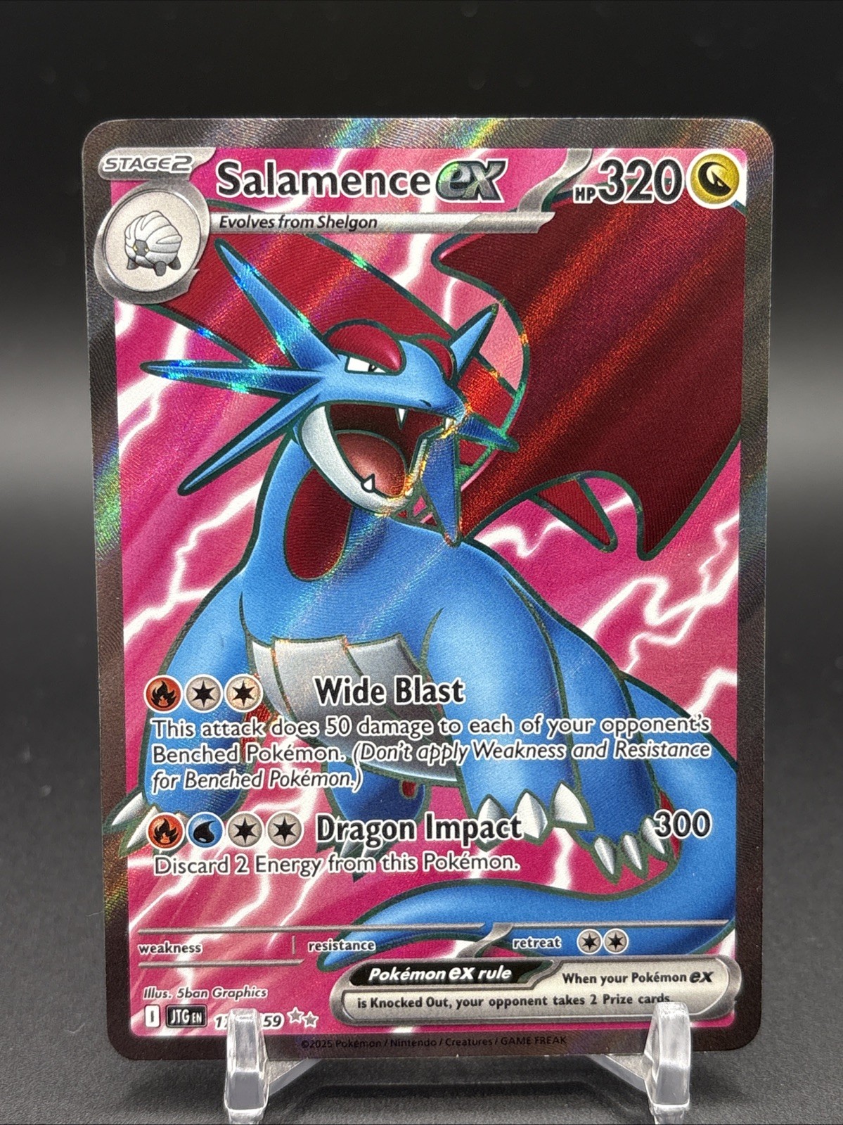 Salamence ex - Ultra Rare SV09: Journey Together 177/159 NM
