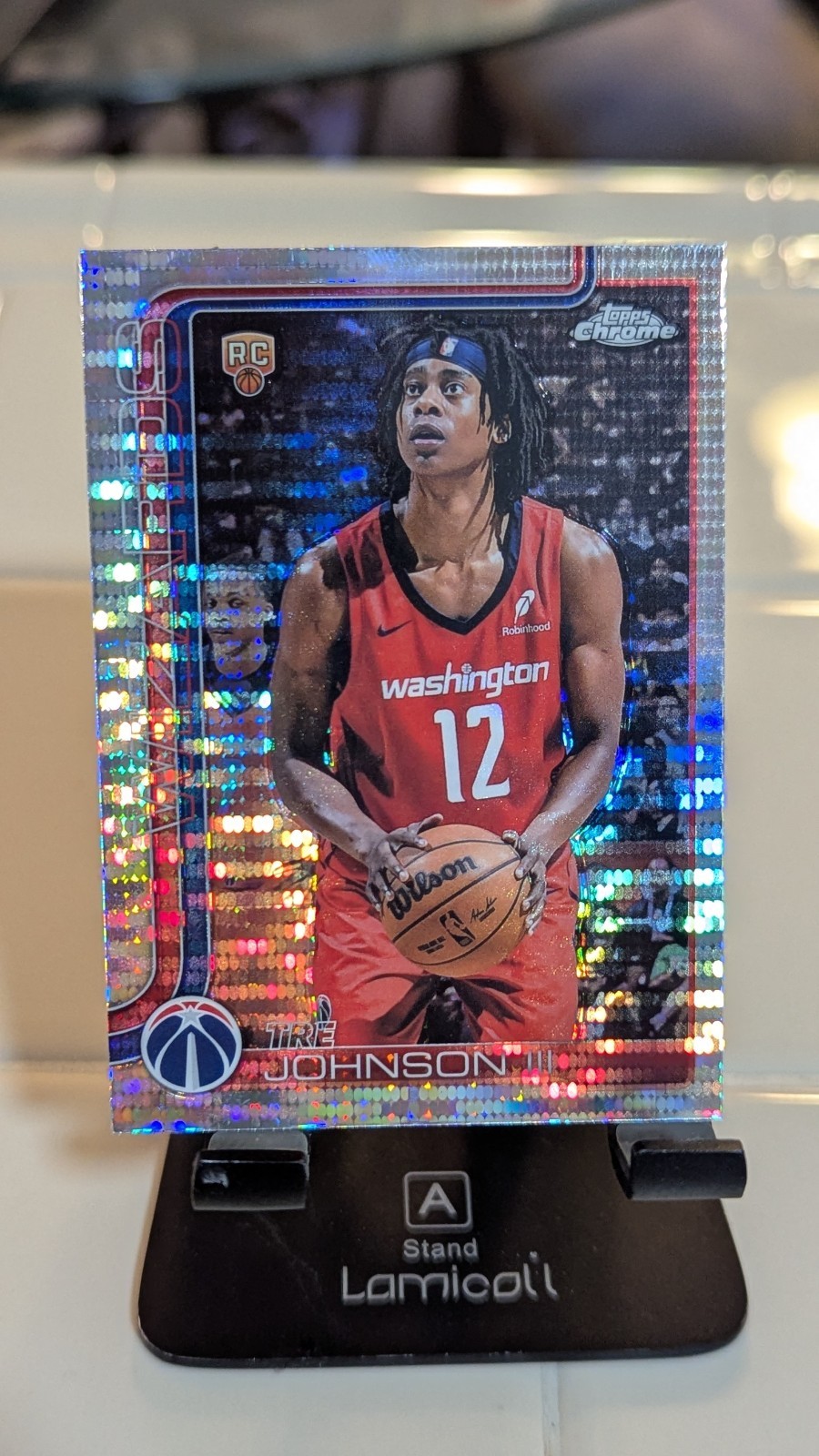 2025-26 Topps Chrome Basketball #256 (Pulsar Refractor) TRE JOHNSON III [RC]