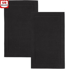 Luxurious Turkish Cotton Bath Mats Ultra Plush Quick Drying Bathroom Set New