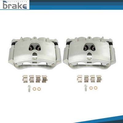 2Pcs Front Disc Brake Calipers w/ Bracket For 2019 - 2022 RAM 2500 RAM 3500