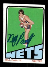 1972-73 Topps ABA #218 Billy Paultz signed autograph VGEX, crisp blue sig BXCP72