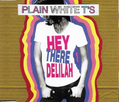 PLAIN WHITE T S Hey there Delilah w/NO STRINGS Version CD Single SEALED US Seler