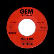 MODERN SOUL-SATANS-WHAT A FOOL/IT MUST BE LOVE-GEM 10