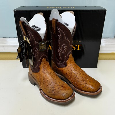 Dan Post Boots Smooth Ostrich Skin Men's Cowboy Boots - Multiple Sizes! - L@@K!
