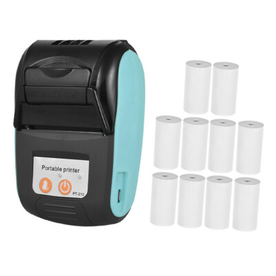 GOOJPRT PT-210 58mm Receipt Printer 58mm Receipt Printer W/ 10 Paper Rolls B6J8