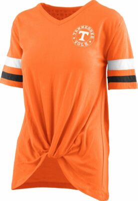 Pressbox Tennessee '' Knoten '' Kurzärmelig V-Neck T-Shirt