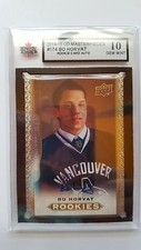 Bo Horvat 2014-15 UD Masterpieces Portrait Auto Rookie Hockey Card KSA Graded 10