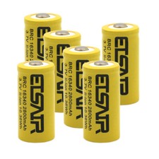 ETSAIR 16340 Battery 2800mAh RCR123A Rechargeable 3.7V Li-ion Cell For Torch Lot