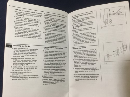 Kaba Simplex 7102/7108 Pushbutton Lock Instruction Book - Picture 4 of 4