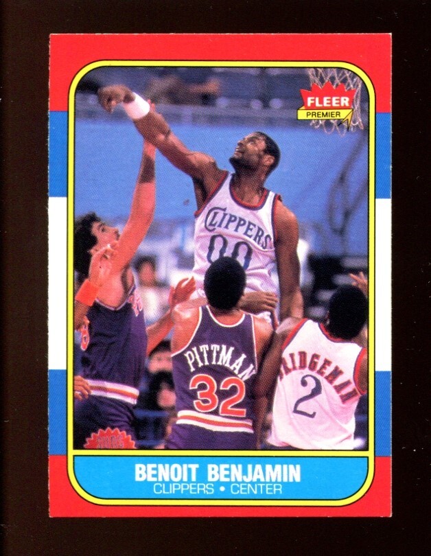 1986 Fleer #8 Benoit Benjamin Set Break