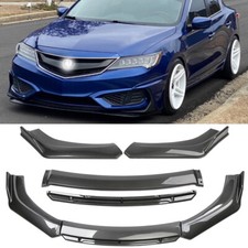 For Acura Ilx 13-19 Front Bumper Lip Splitter Chin Spoiler Carbon Fiber For Acura Ilx 13-19 Front Bumper Lip Splitter Chin Spoiler Carbon Fiber