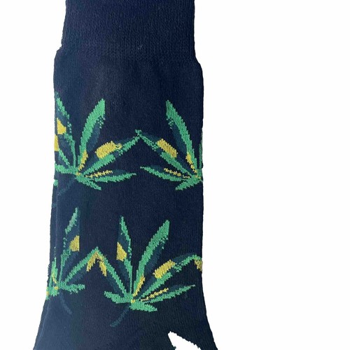 Novedad Calcetines Hoja de Hierba Verde y Dorada Talla EE. UU. 7 1⁄2 - 12 1⁄2 - Imagen 7 de 9