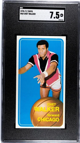 1970-71 Topps #60 CHET WALKER Chicago Bulls SGC Graded 7.5 