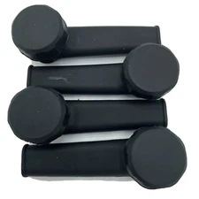 Silicone Tobacco Smoking Pipe with Metal Bowl & Cap Lid | Black  10 pack