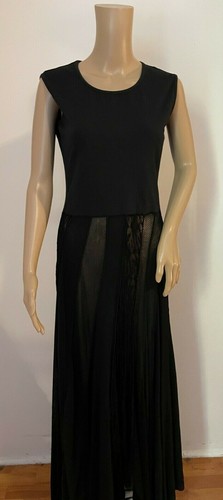 IVAN GRUNDAHL sleeveless flared dress w/ lace
