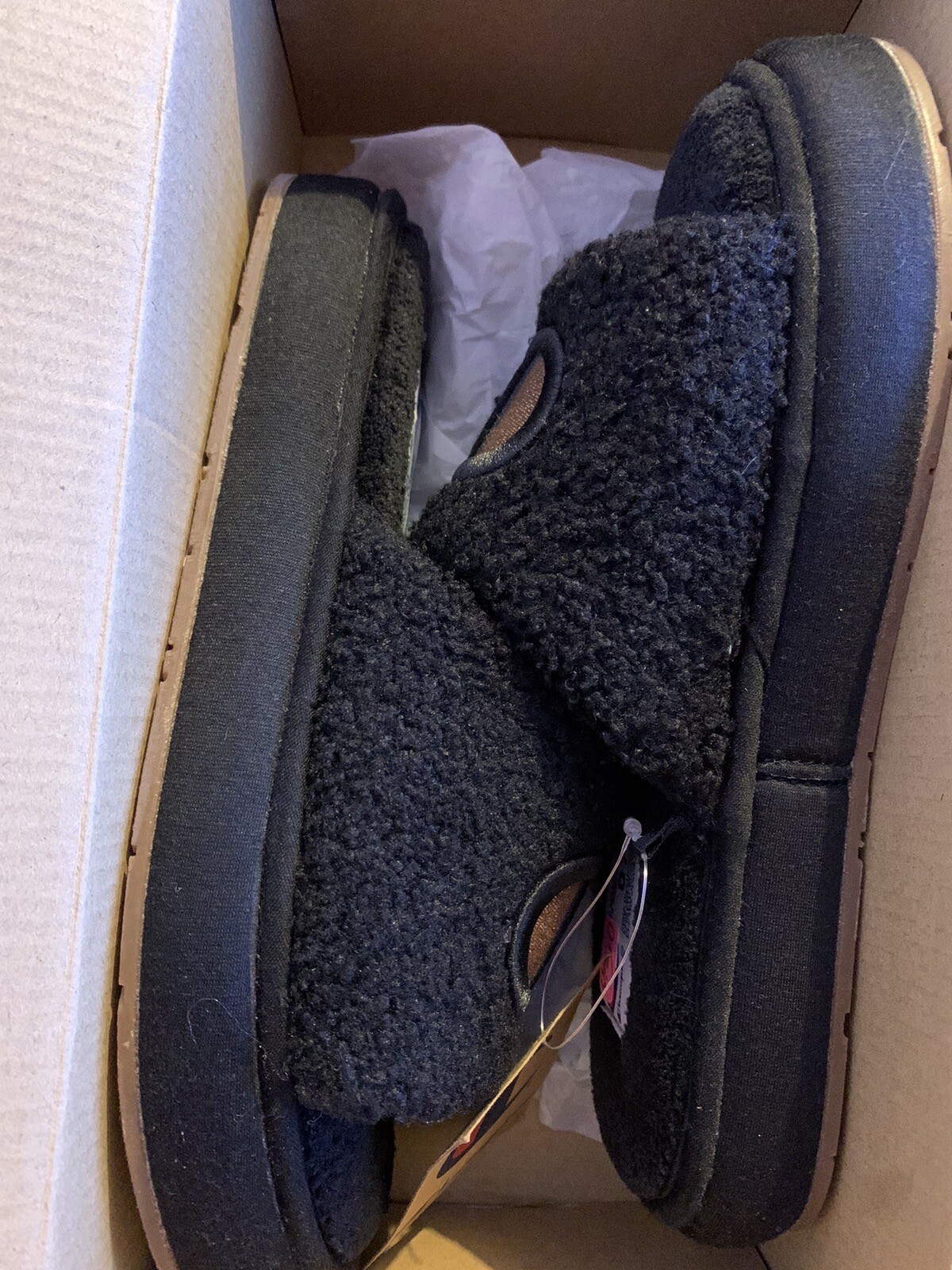 PANTOFOLA D’ORO CHAMPION Pantofole Peluche Accoglienti Donna Taglia 7 Nero Sherpa Oro Rosa CP101829W