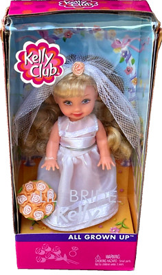 Barbie Kelly Club All Grown Up Lil' Bride Kelly In Wedding Gown 2002 Vintage