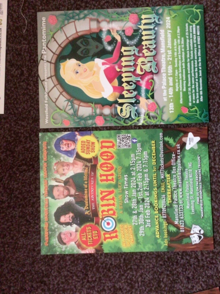 MANSFIELD THEATRE PANTOMIME FLYER 2024 X2