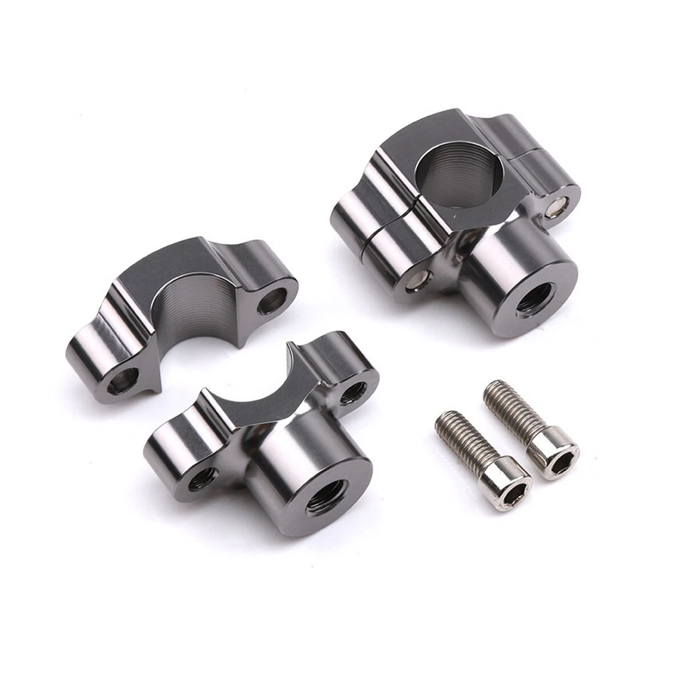Titanium Handlebar Risers Adapter Mount Clamps For Motorcycle 7/8in 22mm Hanger - Image 3 of 4
