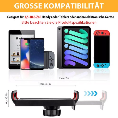 pour iPad Tablette Smartphone Support Réglable Support Téléphone Portable Table Lit Support - Photo 4/14
